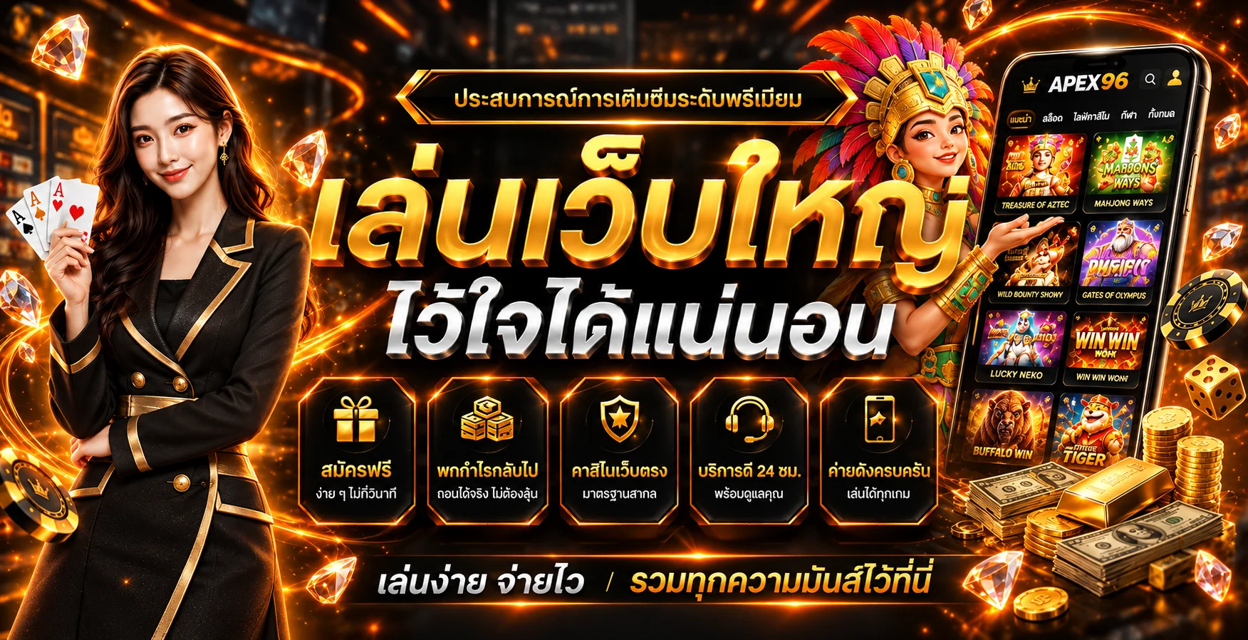 apex96 slot และเกม PG SLOT บนมือถือ